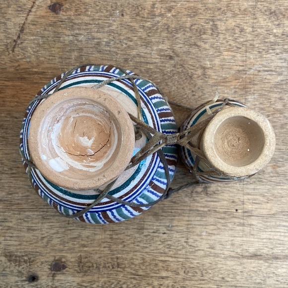 Vintage Moroccan Small Ceramic Drum Set - Picture 7 of 10